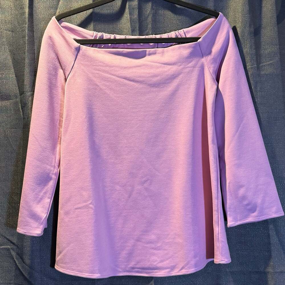 Tuckernuck Miranda Off the Shoulder Lavender Blouse Top Size S
